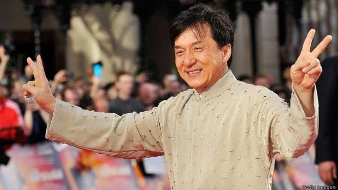 Jackie Chan arrived in Baku