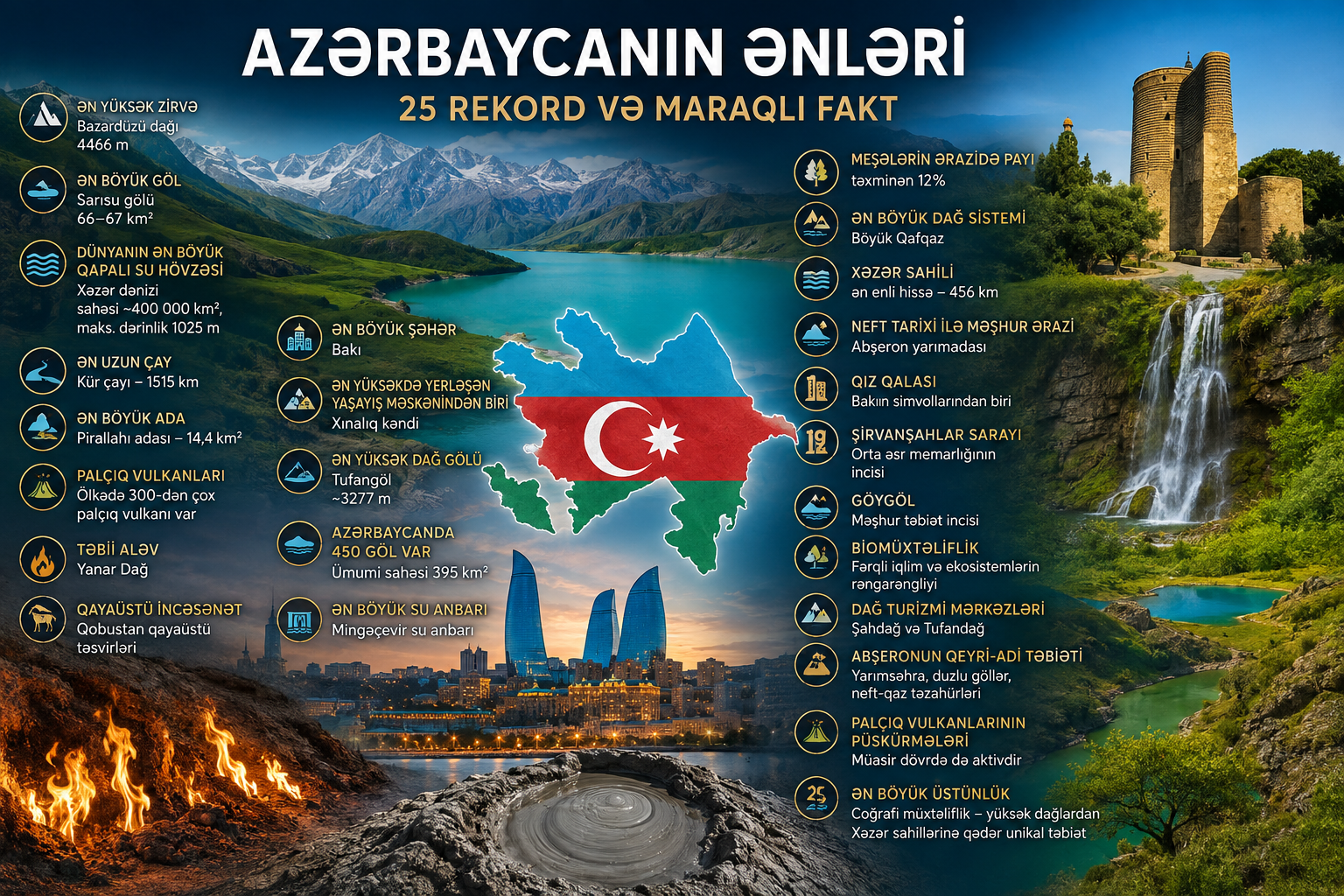 Azerbaijan’s Superlatives: 25 Interesting Facts About the Country