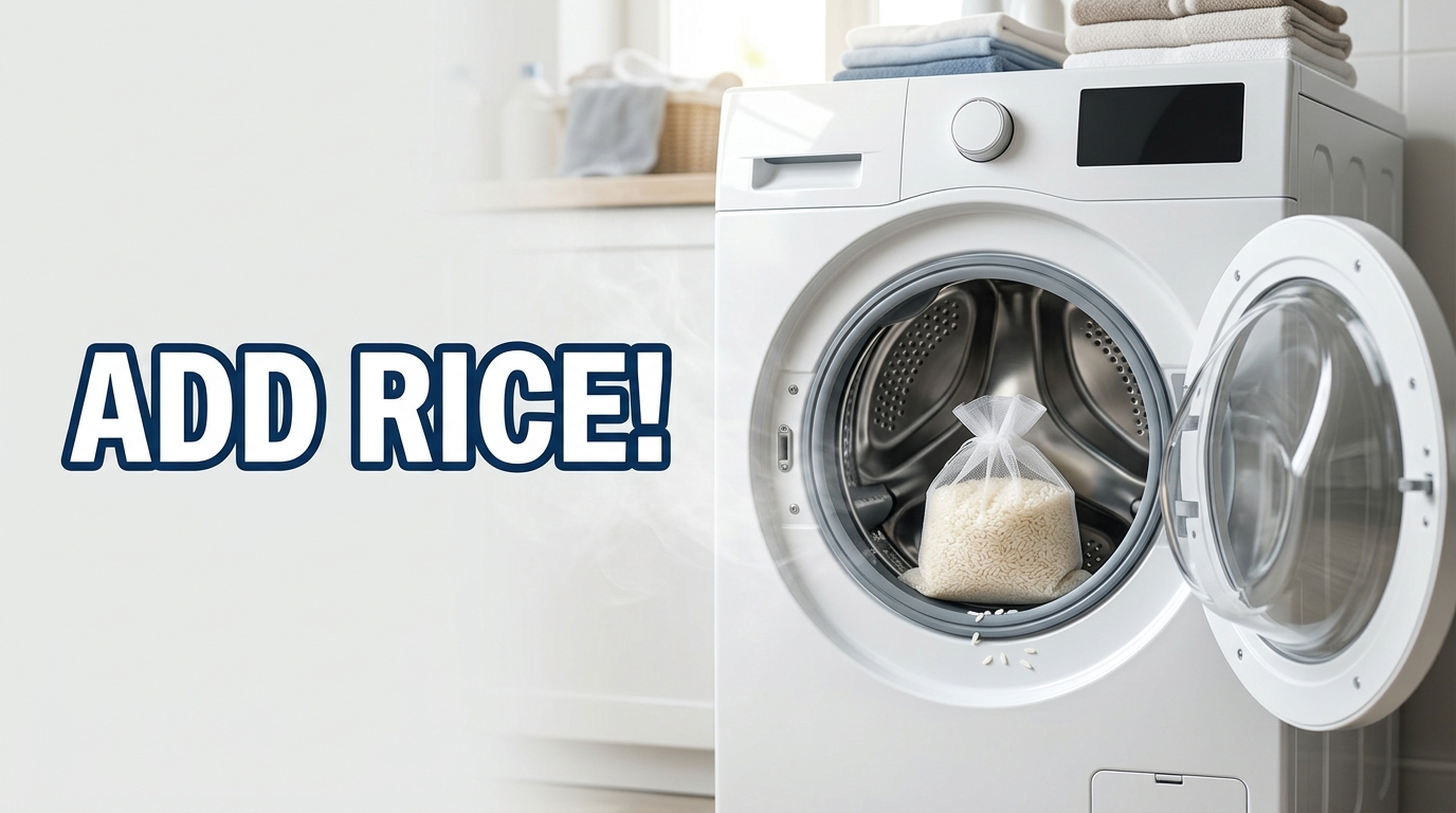 Put a handful of rice in your washing machine and see the difference!